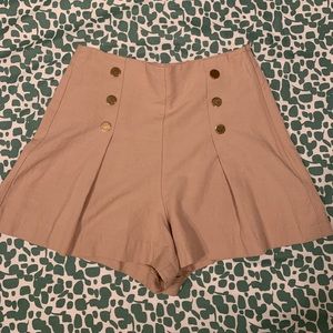 Zara linen blend sailor shorts
